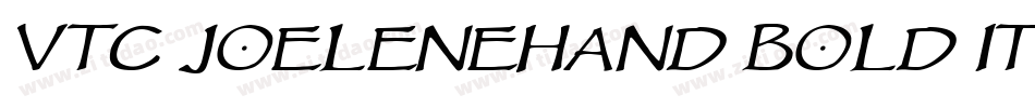 VTC JoeleneHand Bold Italic字体转换